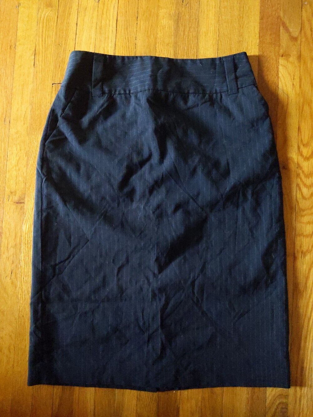 Banana Republic Petite Wool Dress Skirt Pinstripe